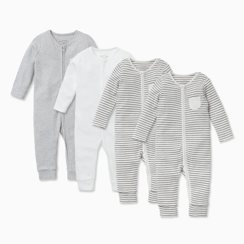 Image of Clever Zip Romper 4 Pack