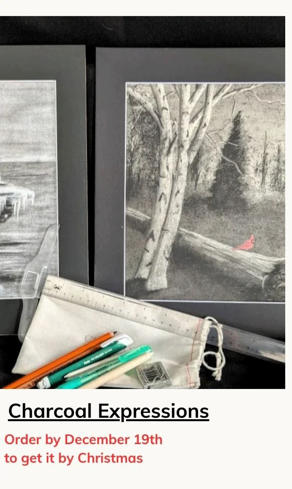 Charcoal Expressions Drawing Art Box