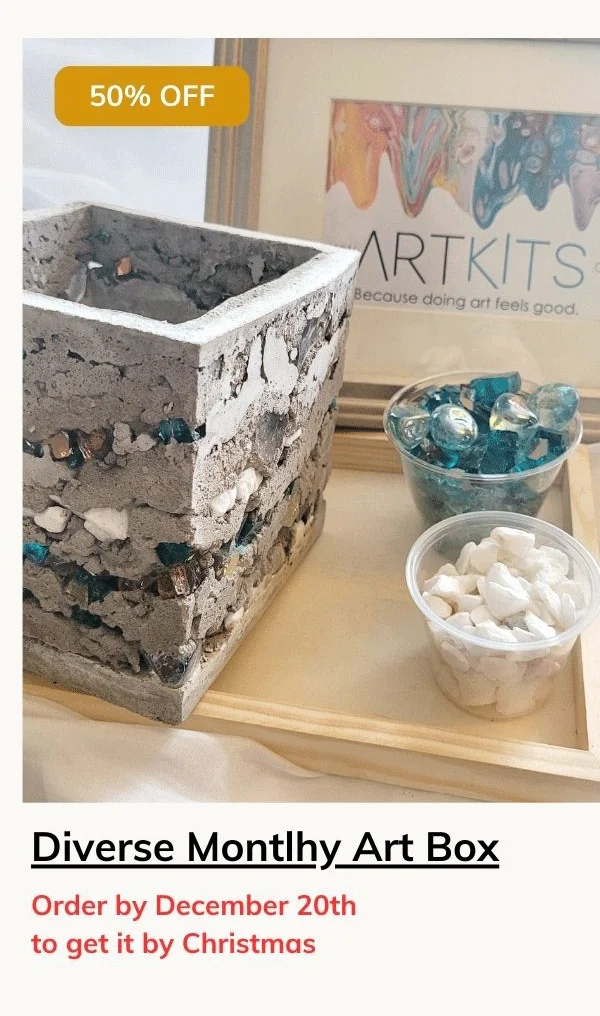 Diverse Monthly Art Box - DIY Art Kits you can't wait to try!