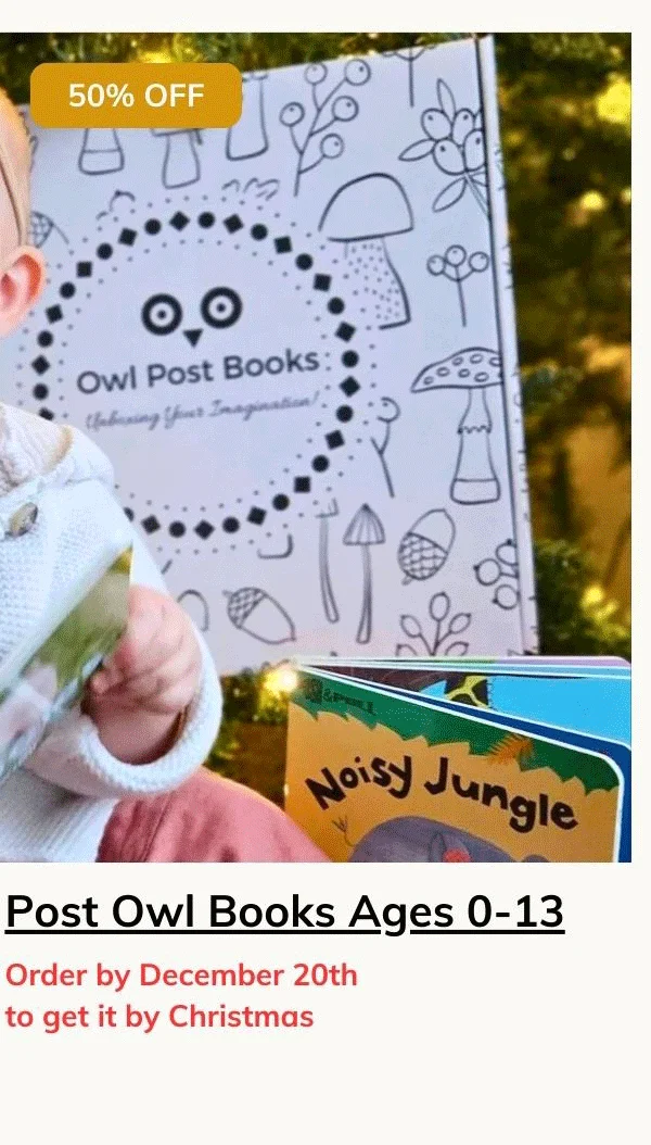 Ages 0-13 Imagination Box and Mini Subscriptions Owl Post Books