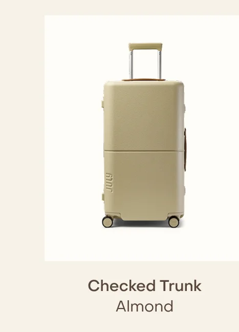 Checked Trunk Almond