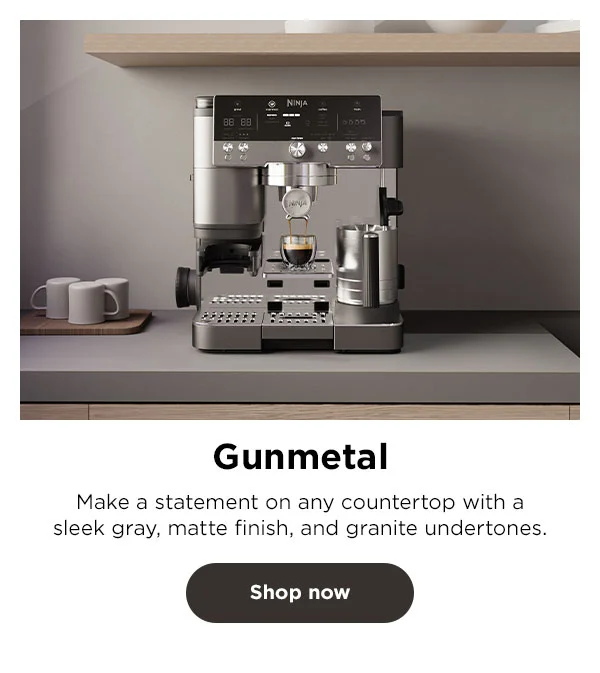 Gunmetal-- Make a statement on any countertop with a sleek gray, matte finish, and granite undertones.