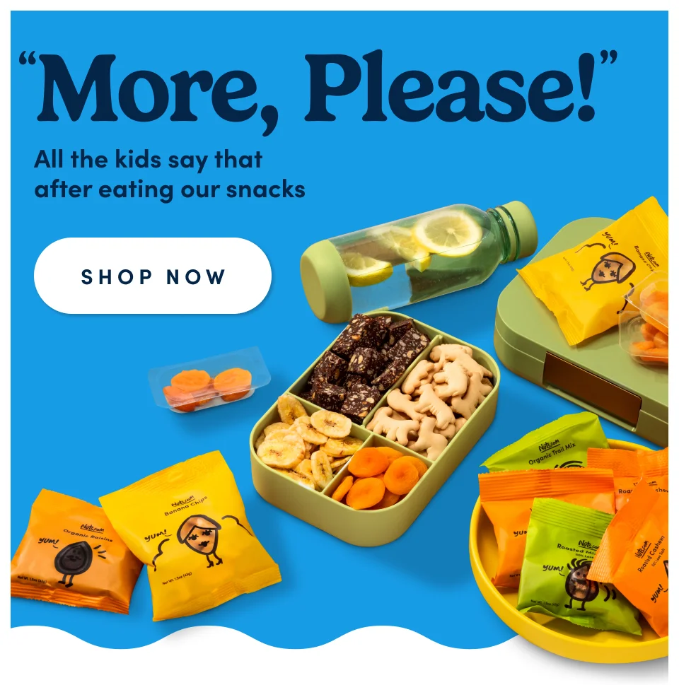 “More, please!” All the kids say that after eating our snacks: Shop Now