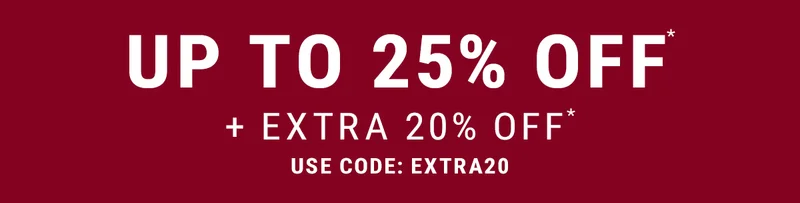 today only email exclusive free shipping. use code: FSVIP and up to 25% off** + extra 20% Off** use code: extra20