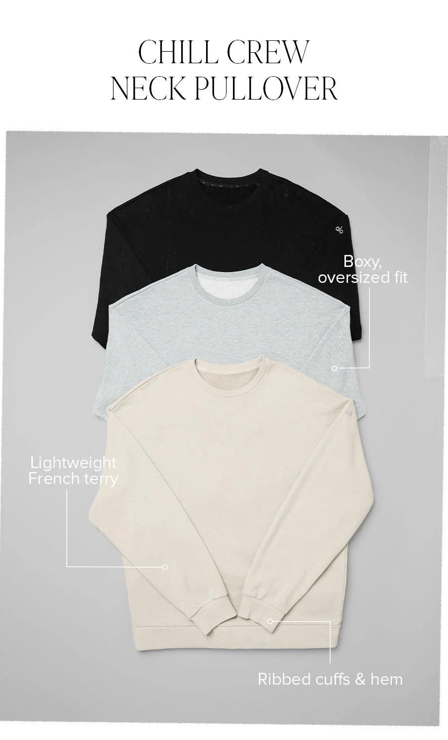 CHILL CREW NECK PULLOVER