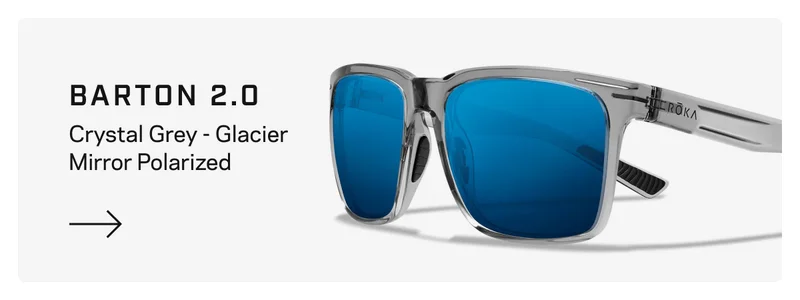 Barton 2.0 - Crystal Grey - Glacier Mirror Polarized