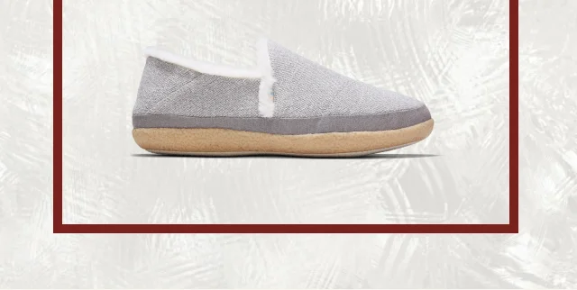 India Drizzle Grey Faux Fur Slipper