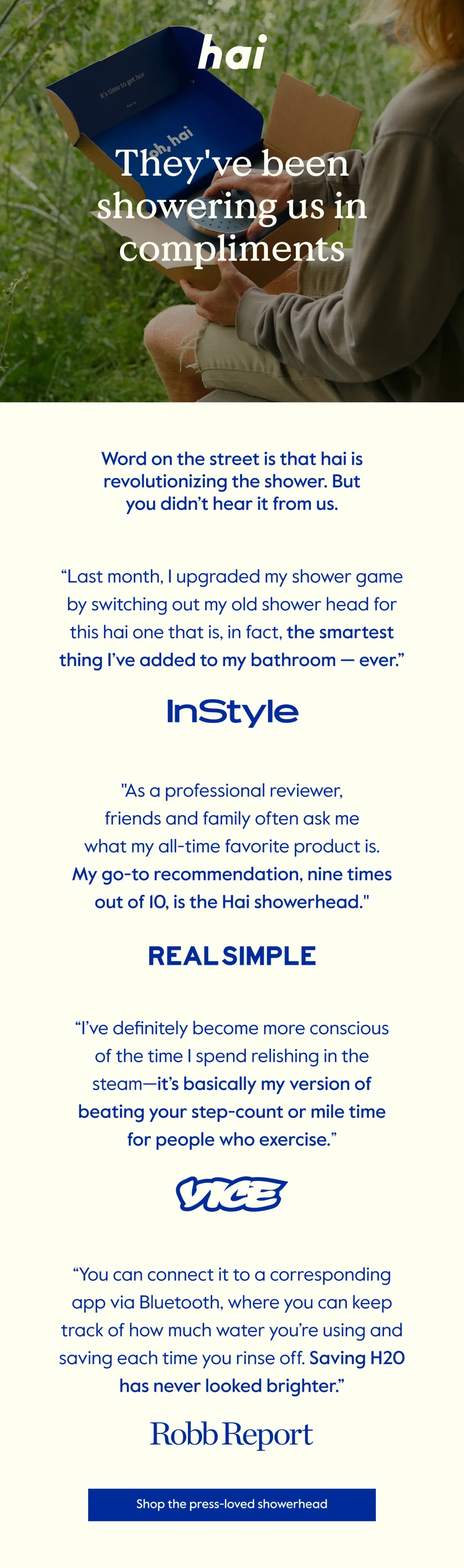 the showerhead loved by press