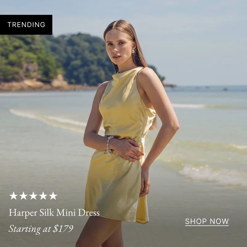 Harper Silk Mini Dress