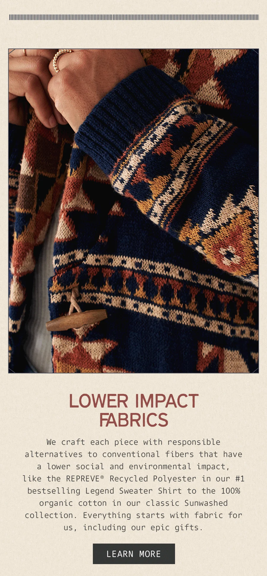 Lower Impact Fabrics