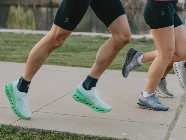 Runners wearing On running shoes