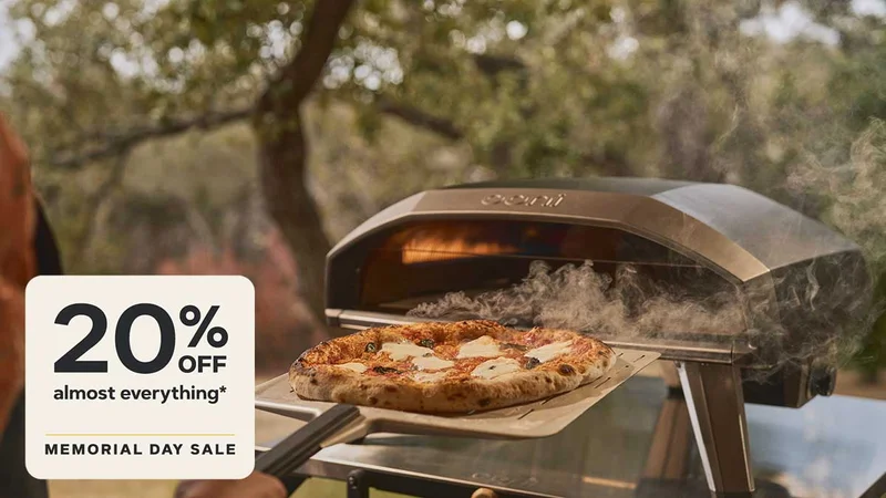 Selected Ooni Ovens are 20% off.