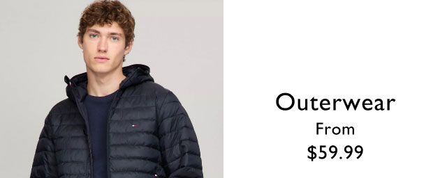 Outerwear starting at $59.99
