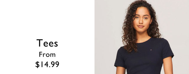 Tees starting at $14.99