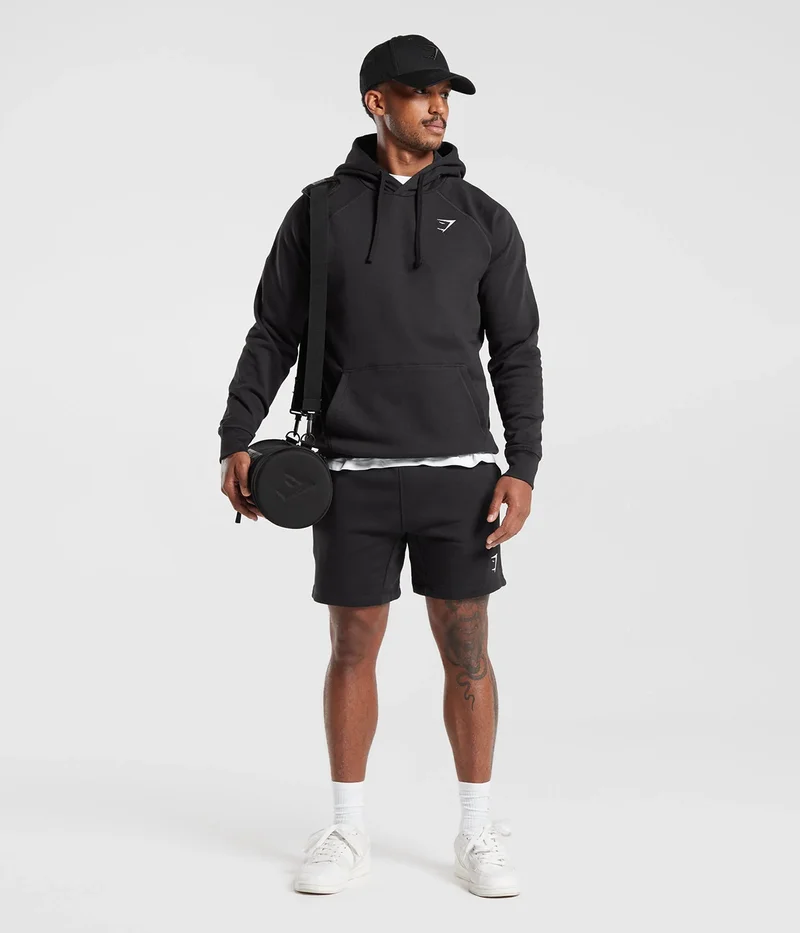 CREST HOODIE - BLACK
