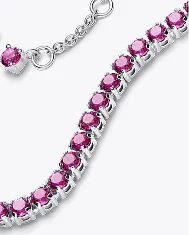 Sparkling Pink Tennis Bracelet