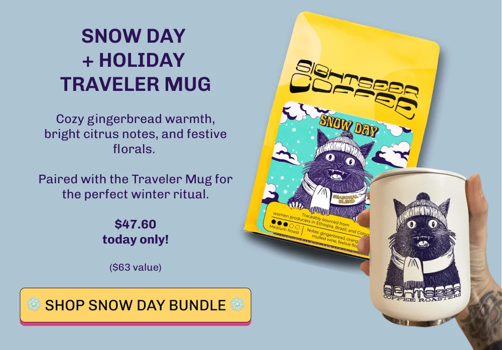 Snow Day  + Holiday  Traveler Mug Cozy gingerbread warmth, bright citrus notes, and festive florals.   Paired with the Traveler Mug for the perfect winter ritual. $47.60 today only!   ($63 value) ❄️️️ Shop snow day bundle ❄️