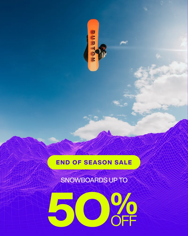 End of Season Sale - Snowboards Up to 50% Off