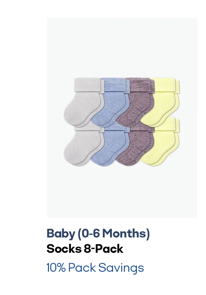 Baby (0-6 Months) Socks 8-Pack 10% Pack Savings