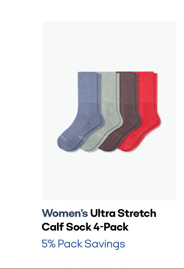 Women's Ultra Stretch Calf Sock 4-Pack 5% Pack Savings