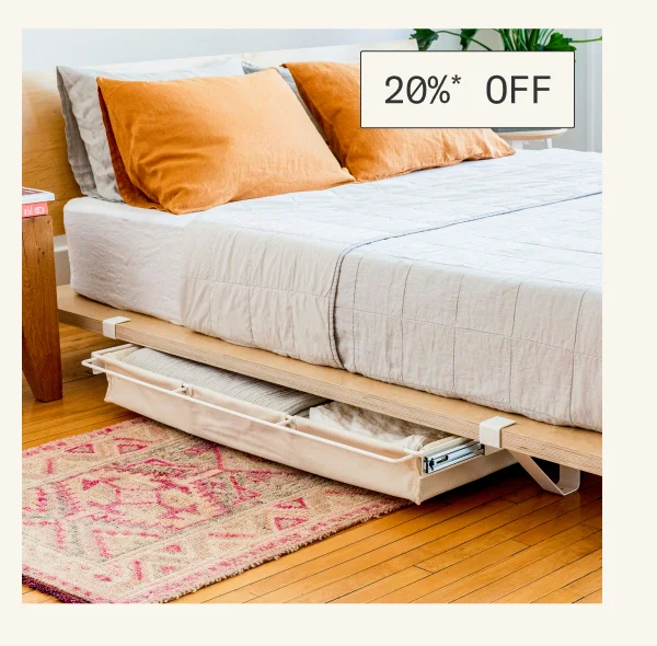 Save 20%* on Bed Frame Storage Add-Ons