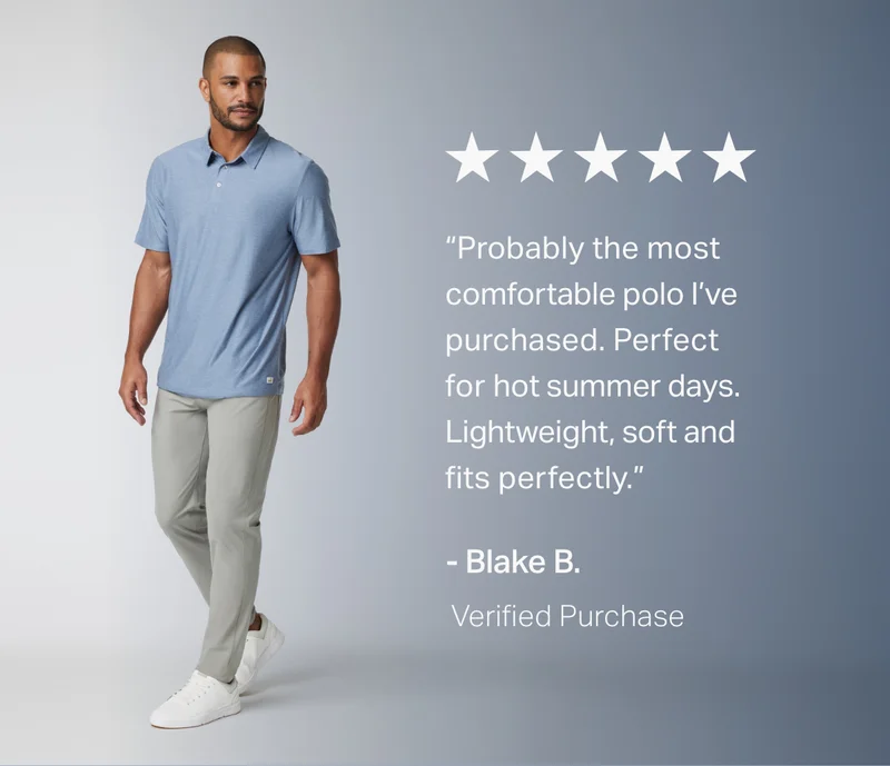 "Probably the most comfortable polo I've purchased."