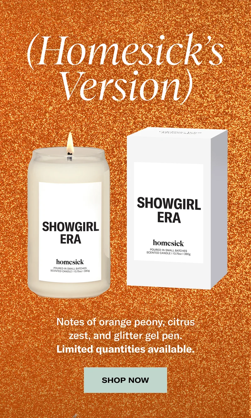 (Homesick's Version) | Notes of orange peony, citrus, zest, and glitter gel pen. | Limited quantities available. | Shop now