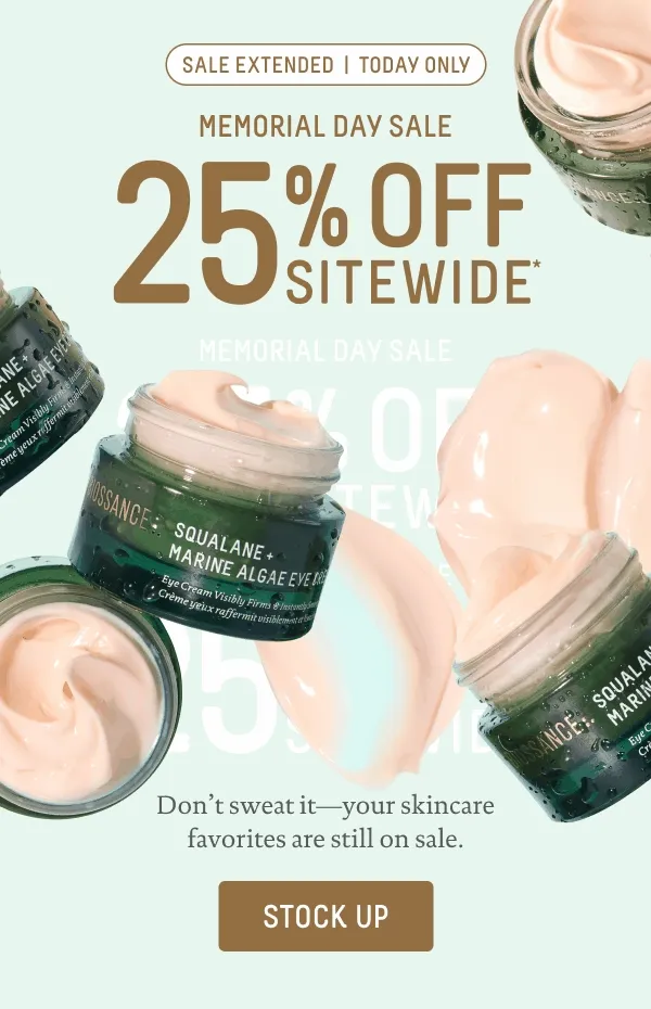 Sale Extended, 25% Off Sitewide