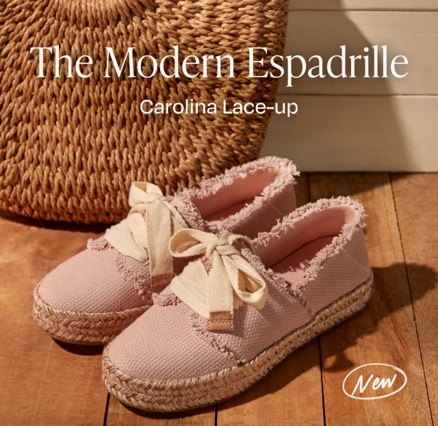 The Modern Espadrille. Carolina Lace-up