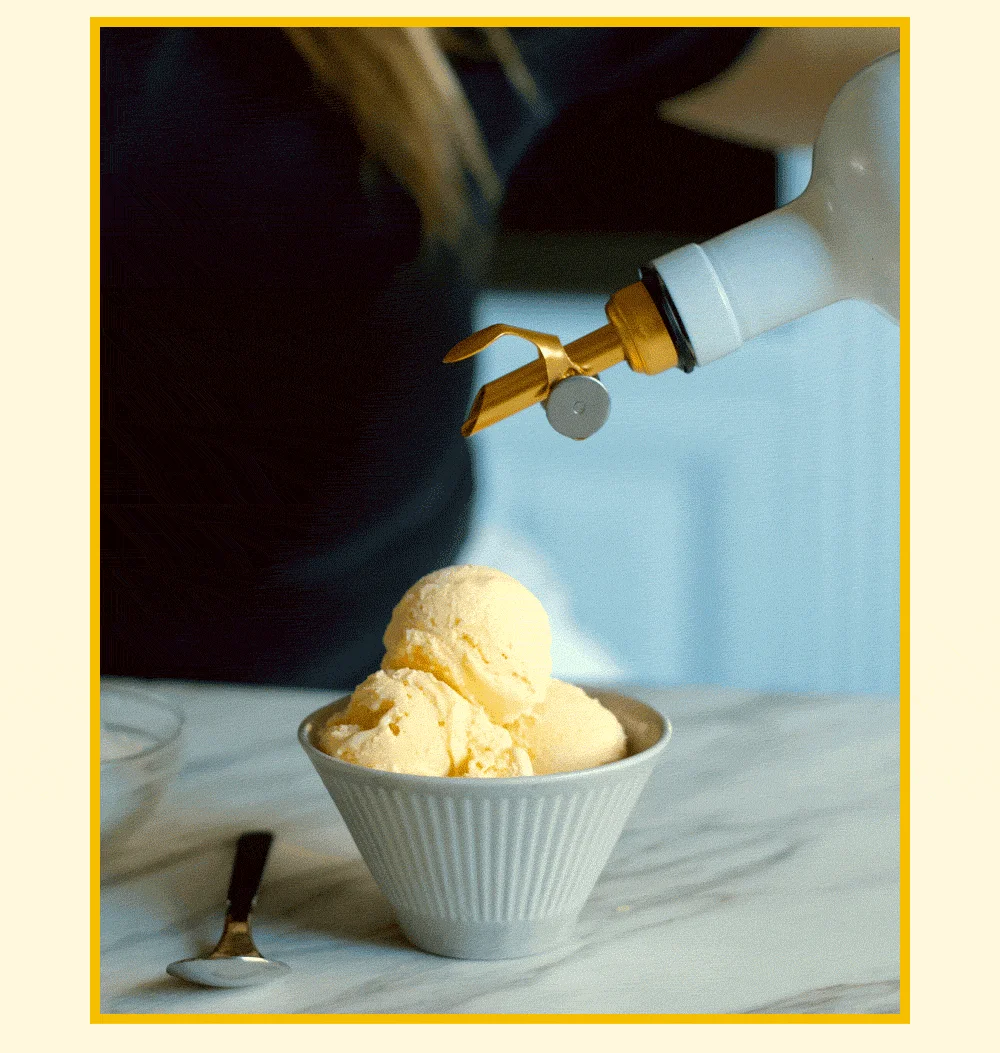 Ice Cream with Lemon Olive Oil