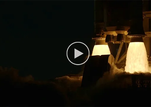 Slow-motion video of Artemis II blasting off in slow motion