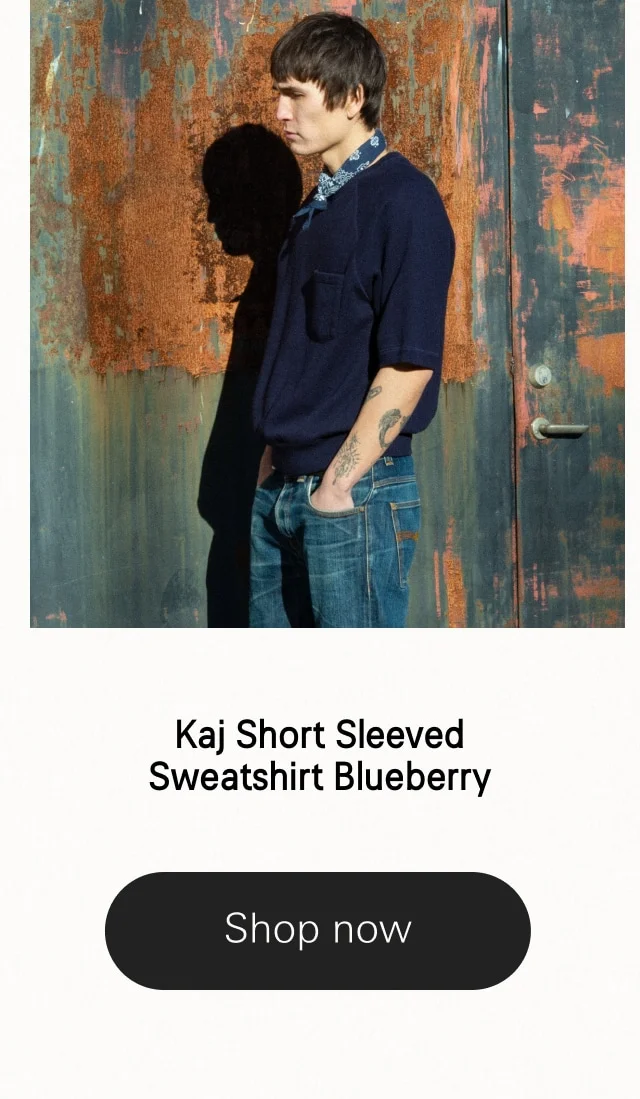 Kaj Short Sleeved Sweatshirt Blueberry