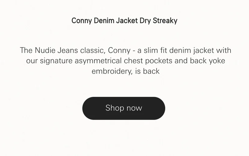 Conny Denim Jacket Dry Streaky