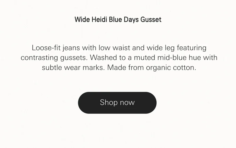 Wide Heidi Blue Days Gusset