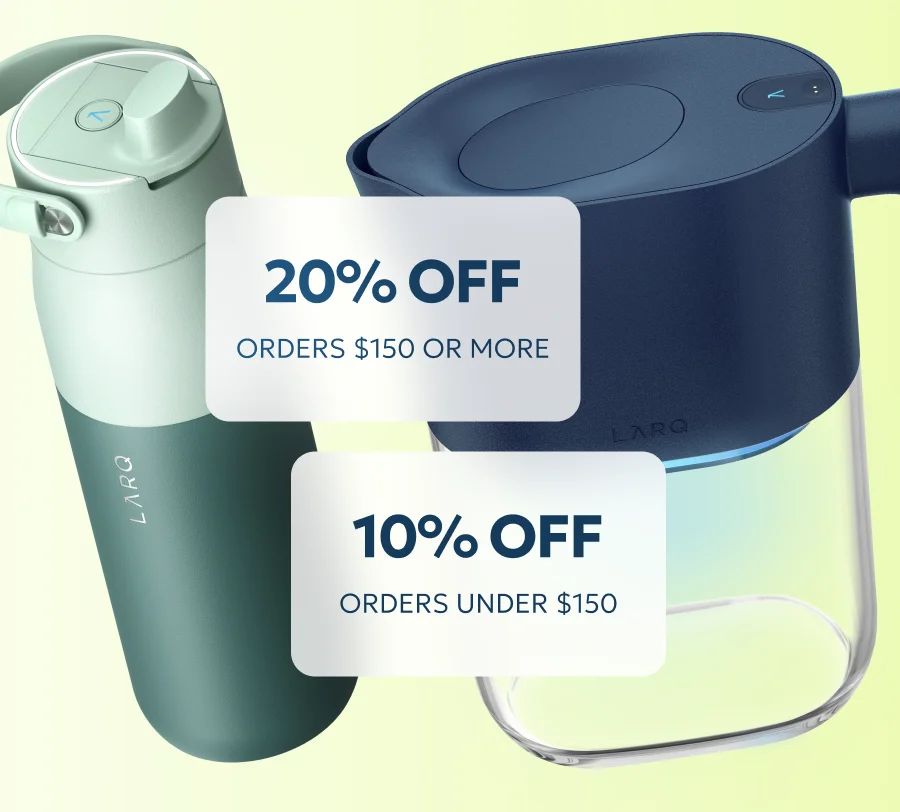 20% OFF orders $150 or more; 10% OFF orders under $150.
