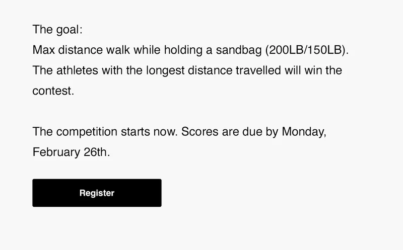 The Bear Walk Challenge - Register