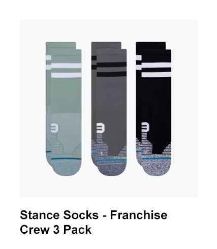 Stance Socks - Franchise Crew 3 Pack