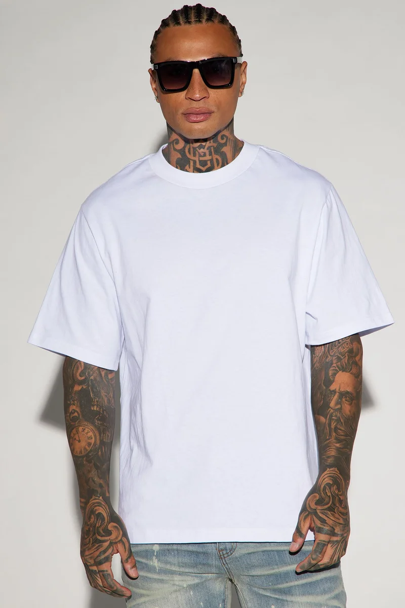 Image of Oversized Heavyweight Tee 240GSM - White
