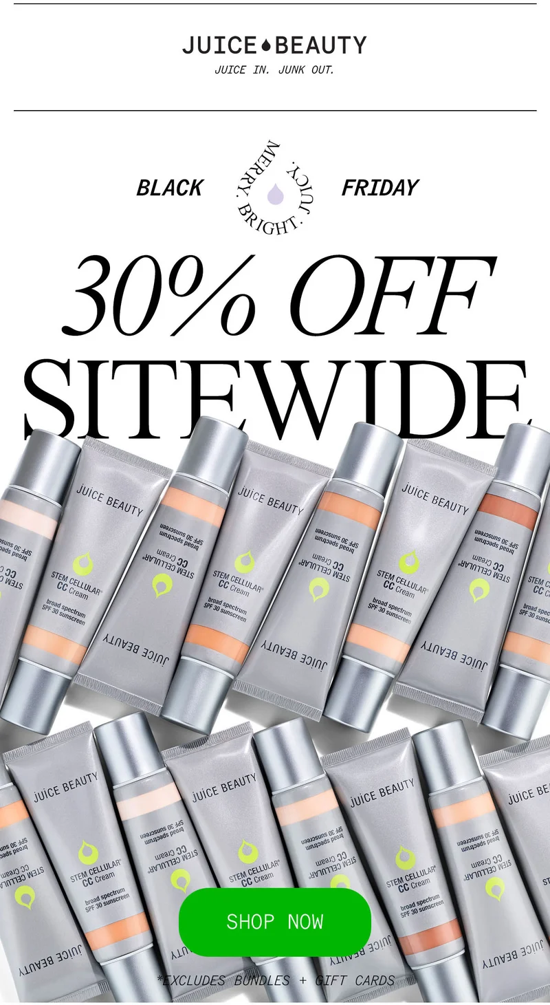 Black Friday: 30% Off Sitewide