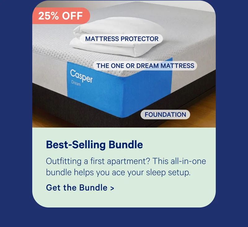 Best-Selling Bundle; Outfitting a first apartment? This all-in-one bundle helps you ace your sleep setup.