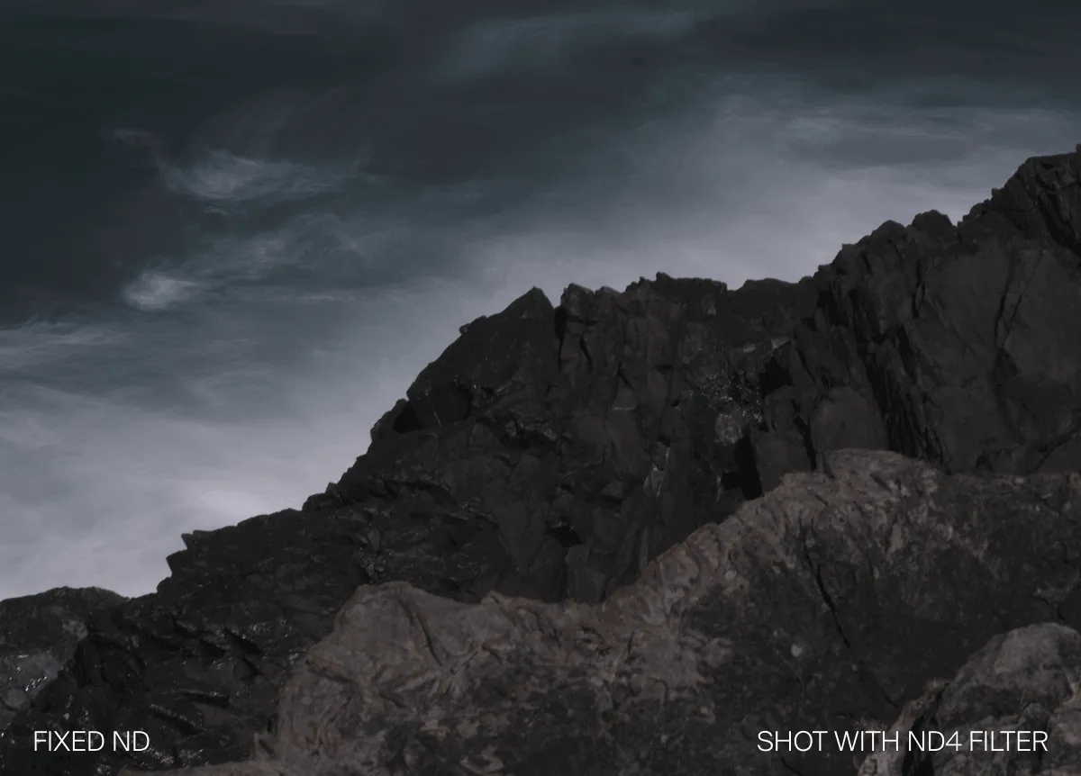 Shot with ND filters