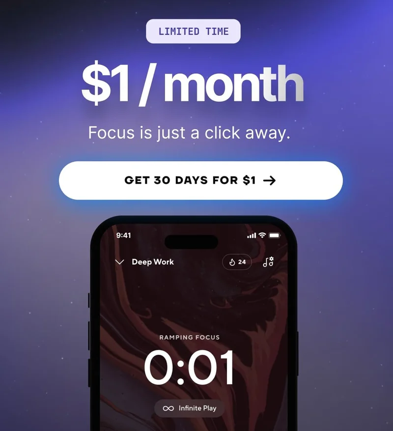 $1/month