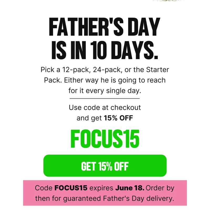 Father's Day Is in 10 Days.
