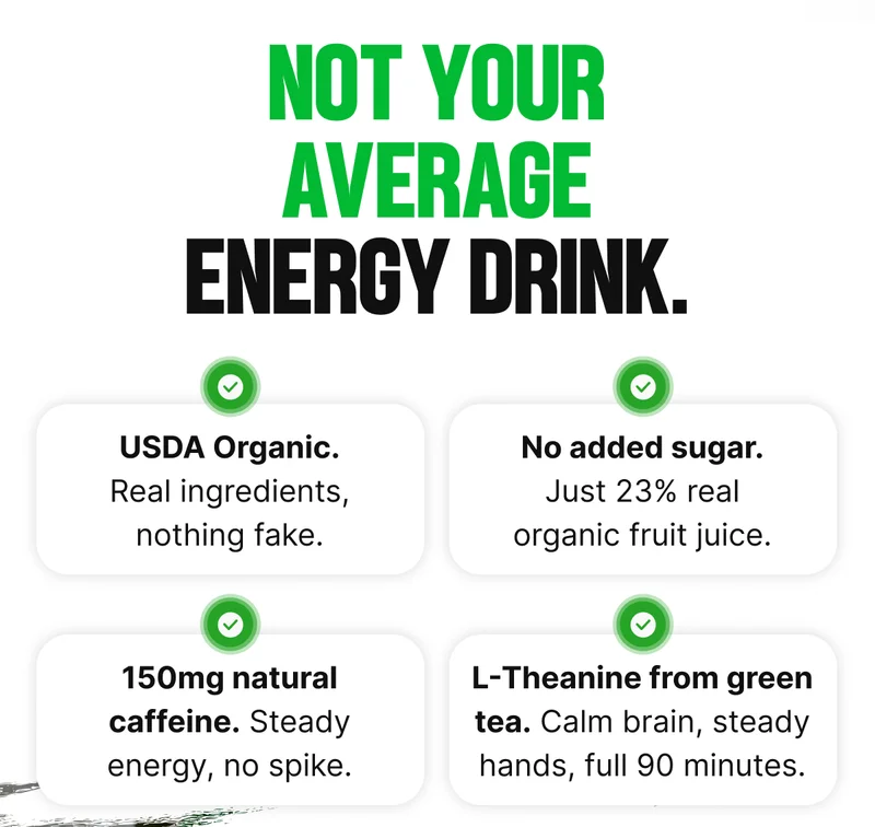 Not Your Average Energy Drink.