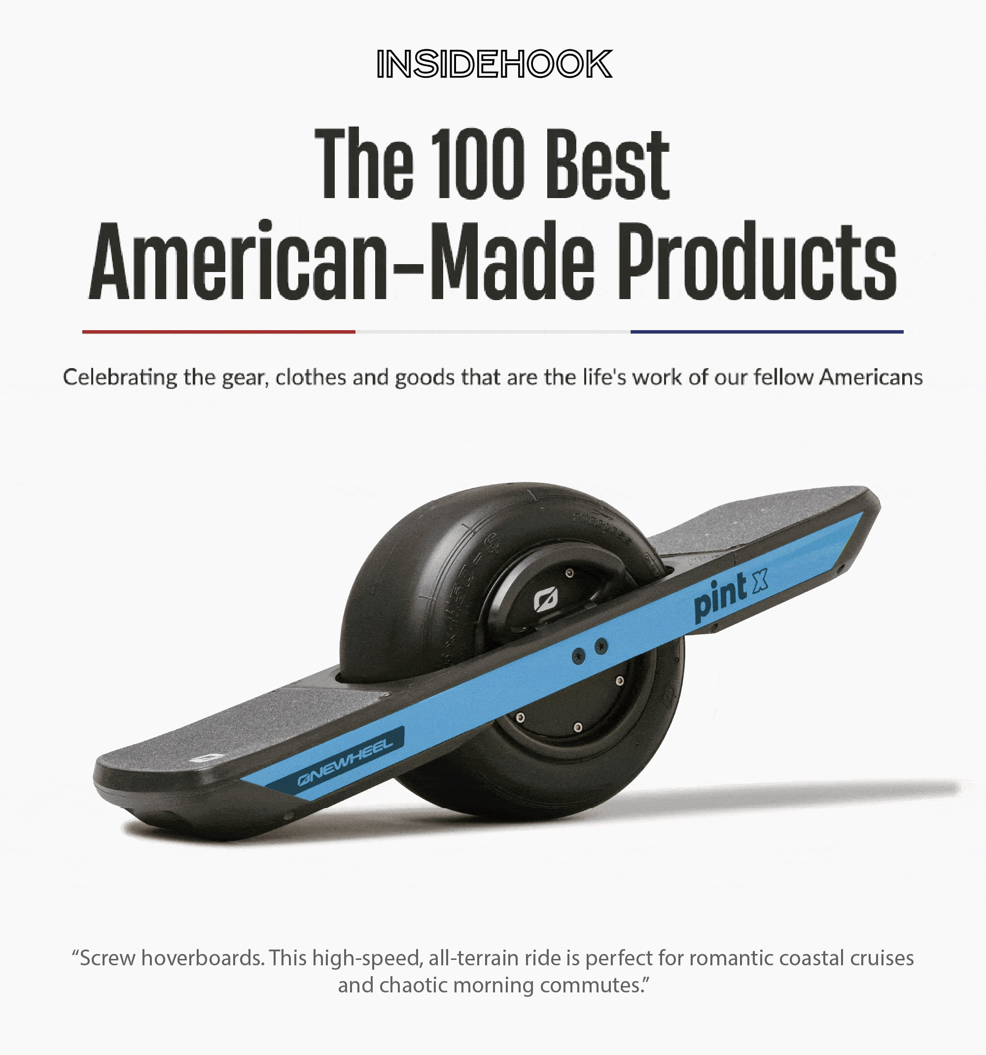 Named one of the best 100 products made in the USA