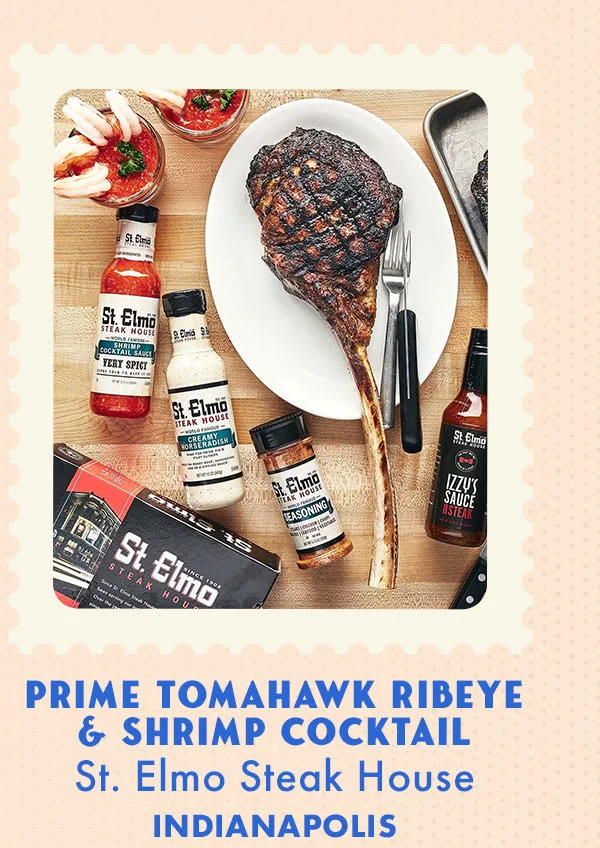 Tomahawk Ribeye and Shrimp Cocktail