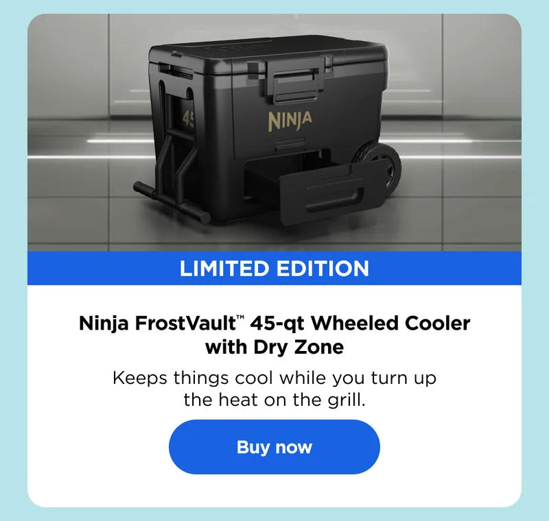 Limited Edition Ninja FrostVault™ 45-qt Wheeled Cooler with Dry Zone