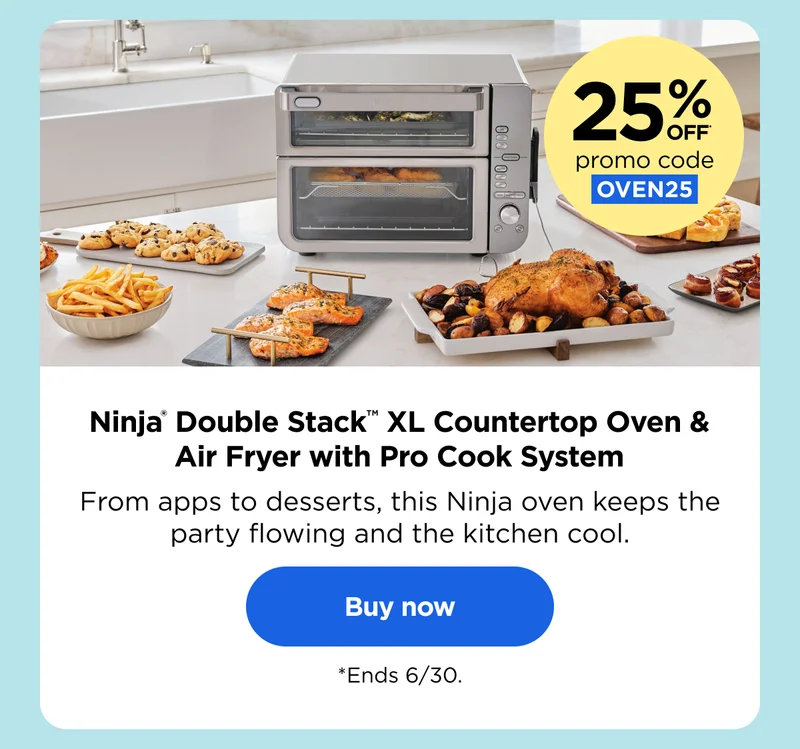Ninja® Double Stack™ XL Countertop Oven & Air Fryer with Pro Cook System *Ends 6/30