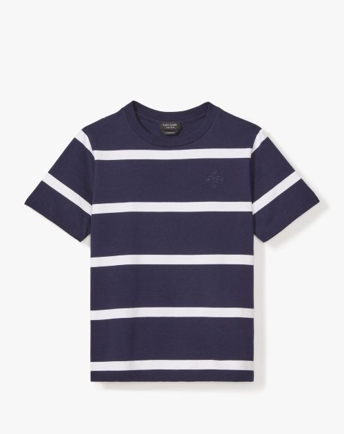 Montauk Stripe Logo Tee