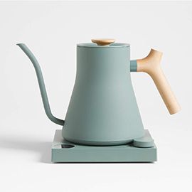 Fellow Stagg EKG Pro Matte Smoke Green Electric Kettle with Maple Handle